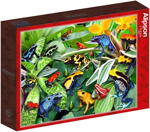 Alipson Puzzle legpuzzel Fun Frogs 500 stukjes kleurrijk speelgoed-2