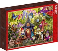 Alipson Puzzle Der Garten der Gnome - 1000 Teile-2