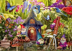 Alipson Puzzle legpuzzel Gnome Garden 1000 stukjes multicolor