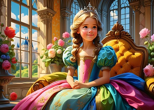 Alipson Puzzle legpuzzel The Princess on her Throne - 500 stukjes karton