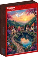 Alipson Puzzle The Village by the Lake -  Teile-2