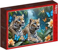 Alipson Puzzle Zwei Leoparden - 1000 Teile-2