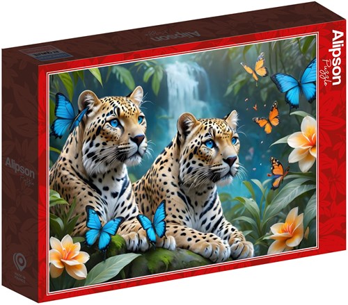 Alipson Puzzle Zwei Leoparden - 1000 Teile-2