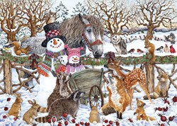 Alipson Puzzle sneeuwpop winter puzzel - 500 stukjes winterpret