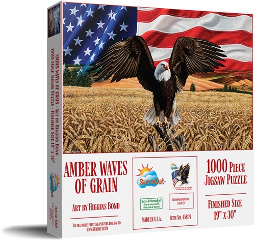 SunsOut puzzle Amber Waves of Grain - puzzle 1000 pièces-2