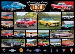 Eurographics legpuzzel Amerikaanse auto's 1960s - 1000 stukjes puzzel