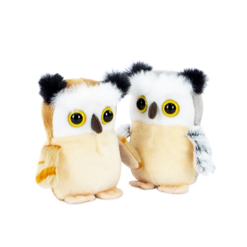 Living Nature Peluche Bébé Hibou Mini Amis 5cm