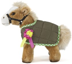 Living Nature peluche cheval jouet avec veste 23cm