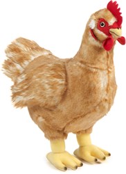 Living Nature peluche poule grande - jouet en peluche animal de ferme