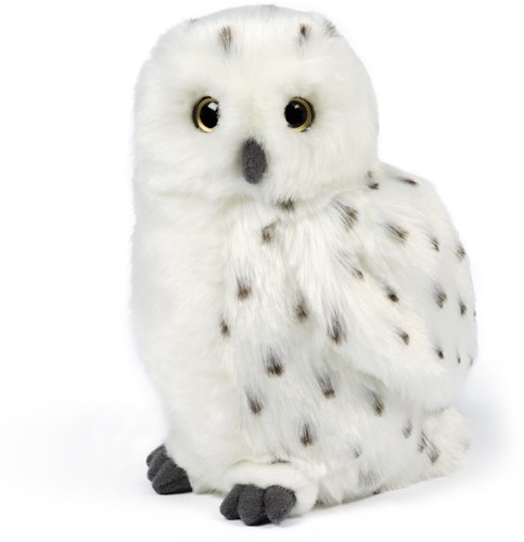 Living Nature knuffel sneeuwuil medium - realistische pluche uil