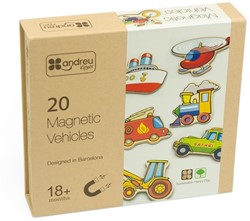 Andreu Toys ANDREU - 20 Magnetische Voertuigen