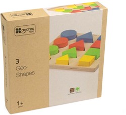 Andreu Toys ANDREU - Puzzle 3 formes géo (13+1 pièces)