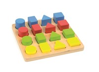 Andreu Toys ANDREU - Puzzle 4 formes géo (16+1 pièces)-2