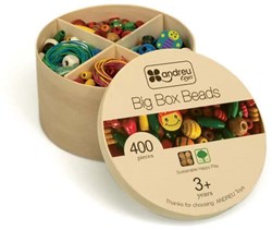 Andreu Toys ANDREU - Boîte avec perles en bois