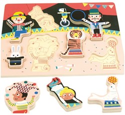 Andreu Toys puzzel - dikke kartonnen circus puzzel voor kinderen
