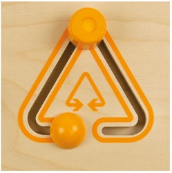 Andreu Toys jeu éducatif à glissière formes géométriques carton