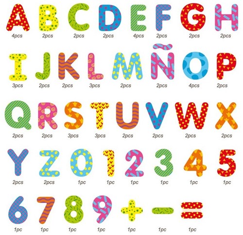 Andreu Toys ANDREU - Magnetische Decoratie Letters & Cijfers
