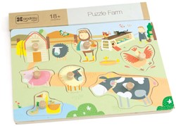 Andreu Toys ANDREU - Puzzle Ferme Pastel