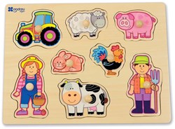 Andreu Toys houten puzzel boerderij - educatief speelgoed voor kinderen