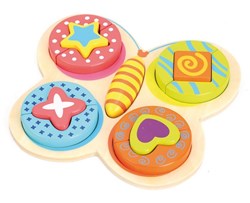 Andreu Toys puzzel vlinder - educatief karton speelgoed