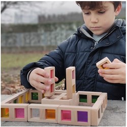 Andreu Toys ANDREU - Transparante Domino