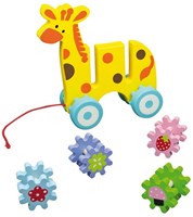 Andreu Toys girafe à tirer en bois - jouet éducatif pour enfants