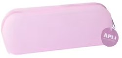 APLI Kids etui soft glitter roze - siliconen etui glitter roze