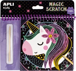 APLI Kids APLI - Happy Kras Kleuren Boek (8 vel)