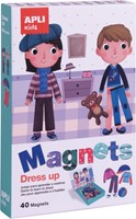 APLI Kids APLI - Carte magnétique Dress Up (tableau 28x18 cm, 40 aimants)