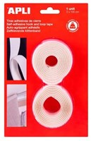 APLI Kids bande auto-agrippante blanche - matériau de fixation autocollant 2 x 100 cm