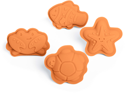 Bigjigs Abrikoos Oranje Karakter Zandvormen