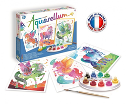 Sentosphère schilderen op nummer Aquarellum Eenhoorn en Pegasus set