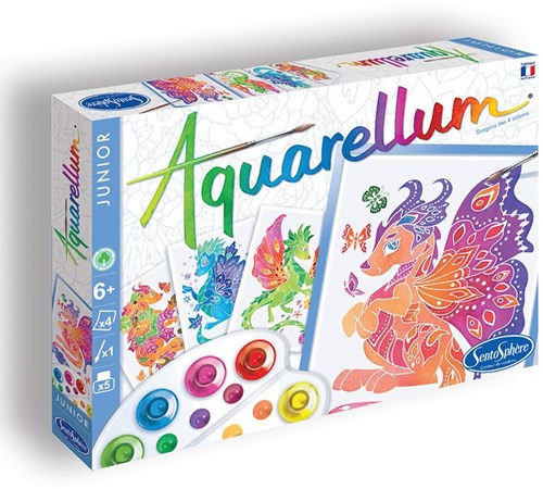 Sentosphère aquarel schilderen draken set voor kinderen - creatieve hobby