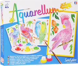 Sentosphère schilderen knutselset Aquarellum Junior papegaaien dieren