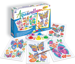 Sentosphère aquarel schilderen set voor kinderen vlinders en bloemen