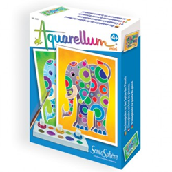Sentosphère aquarel schilderen set olifanten - creatief speelgoed