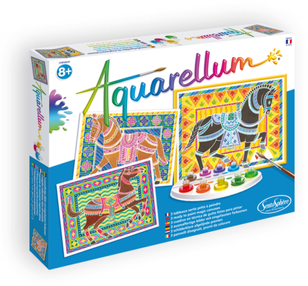 Sentosphère aquarel schilderen paarden set - creatieve schilderdoos
