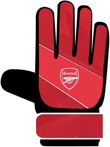 Team Merchandise Arsenal keepershandschoenen jeugd voetbal rood maat 7