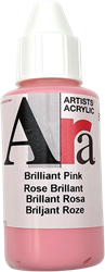 Ara acrylverf briljant roze 100 ml - creatieve schilderverf roze