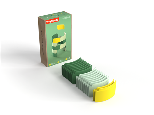 Waytoplay bouwspeelgoed Arches startset 18-delig gerecycled kunststof
