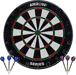 Arrow180 jeu de fléchettes bristle avec fléchettes en acier et fixation murale