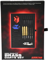 Arrow180 Brass Darts Set - 22g dartpijlen set met accessoires