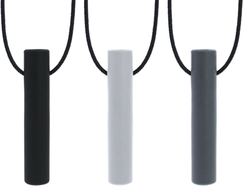 ARK Therapeutic kauwketting bijt tube speelgoed lichtgrijs standaard Slanke, holle kauwketting met een extra zachte, meegevende kauwstructuur.-2
