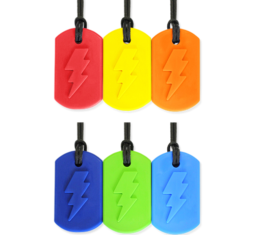 ARK Therapeutic kauwketting speelgoed Bolt Bite bliksemschicht blauw Kauwketting met bliksemschichtmotief, geschikt om met de voortanden op te kauwen.-2