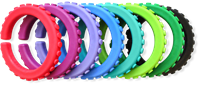 ARK Therapeutic bracelet à mâcher jouet sensoriel magenta grand Getextureerde kauwarmband om te draaien om de pols, alternatief voor kauwen op mouwen, voor kinderen en volwassenen.-2