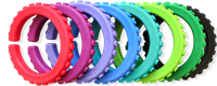 ARK Therapeutic bracelet à mâcher jouet sensoriel grand XT teal Getextureerde kauwarmband om te draaien om de pols, alternatief voor kauwen op mouwen, voor kinderen en volwassenen.-2