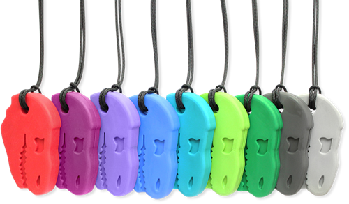 ARK Therapeutic kauwketting T-Rex sensorisch speelgoed donkerblauw Stevige, brede kauwketting in T-Rex-vorm, geliefd bij dinofans, voor kinderen en volwassenen.-2