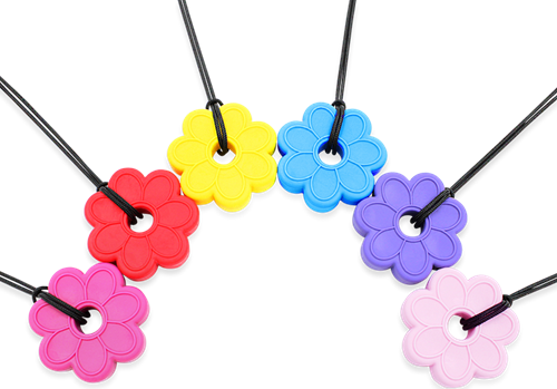 ARK Therapeutic collier à mâcher fleur jouet sensoriel pour enfants Robuuste, bloemvormige kauwketting voor stevige kauwers die orale sensorische input zoeken.-2