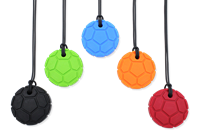 ARK Therapeutic kauwsieraad voetbal rood XT - bijtketting voor kinderen Brede, ronde kauwketting in voetbalvorm voor stevige kauwers.-2