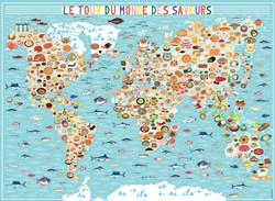 Nathan puzzle Around the World of Flavors - Julie Mercier - 500 pièces